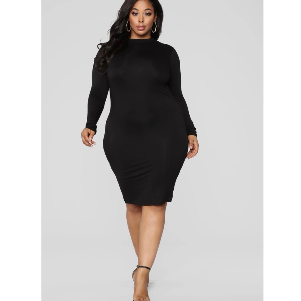 Fashion Nova Long SleeveMidi Dress